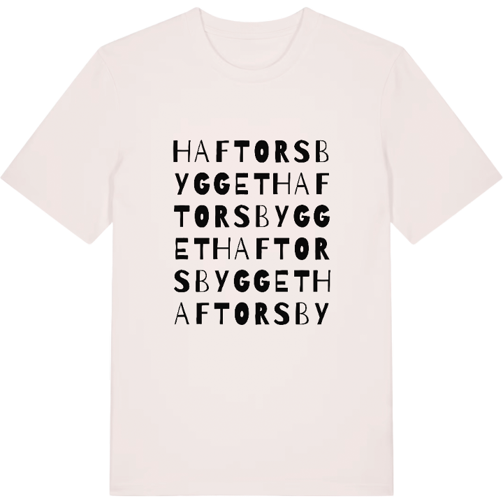 Haftorsbygget ordlek t-shirt – t-shirt från PinShirt