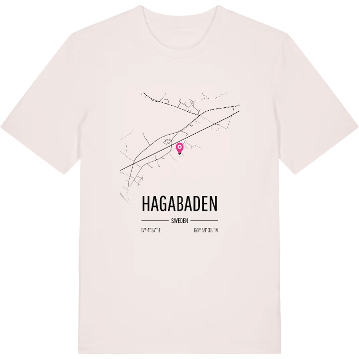 Hagabaden karta t-shirt – t-shirt från PinShirt