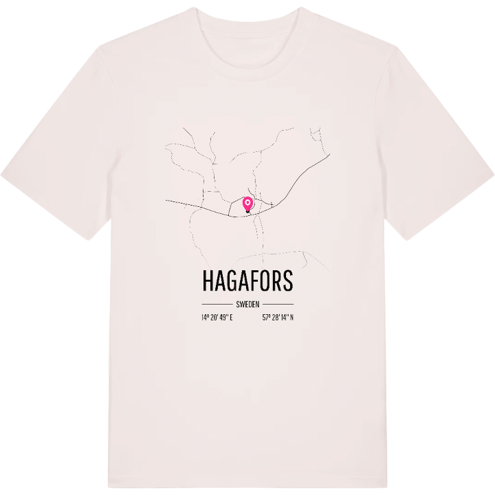 Hagafors karta t-shirt – t-shirt från PinShirt