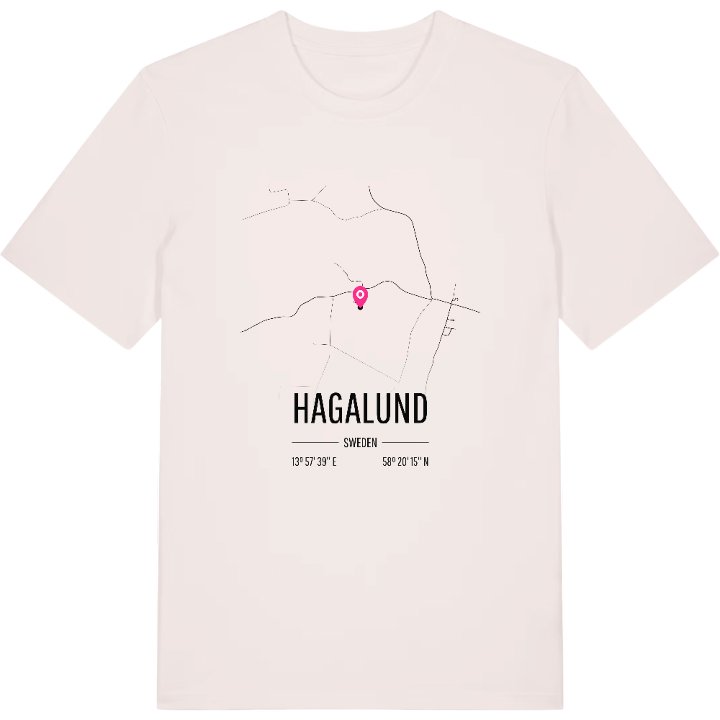 Hagalund karta t-shirt – t-shirt från PinShirt