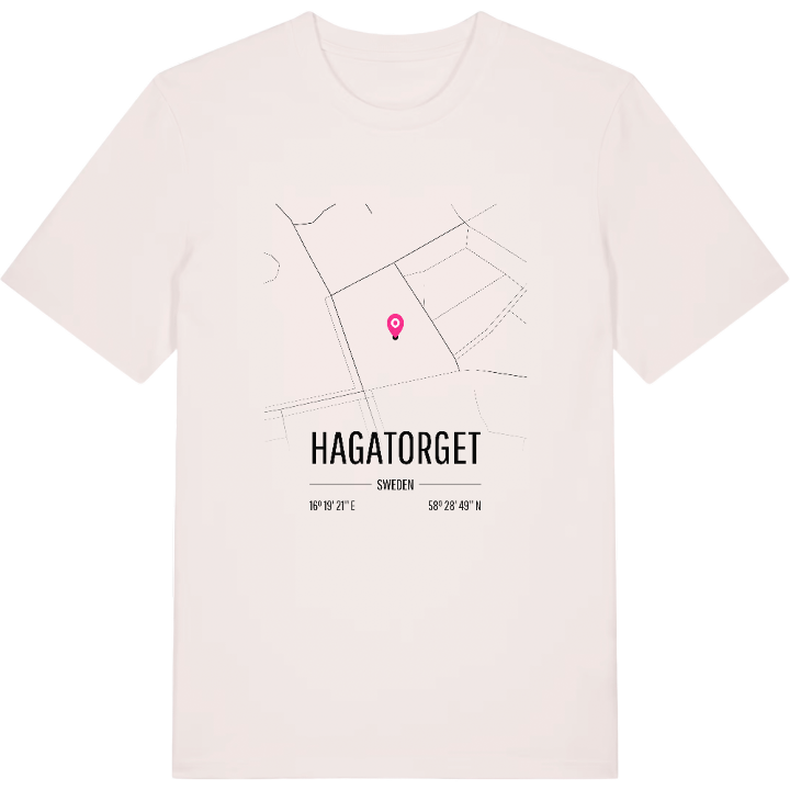 Hagatorget karta t-shirt – t-shirt från PinShirt