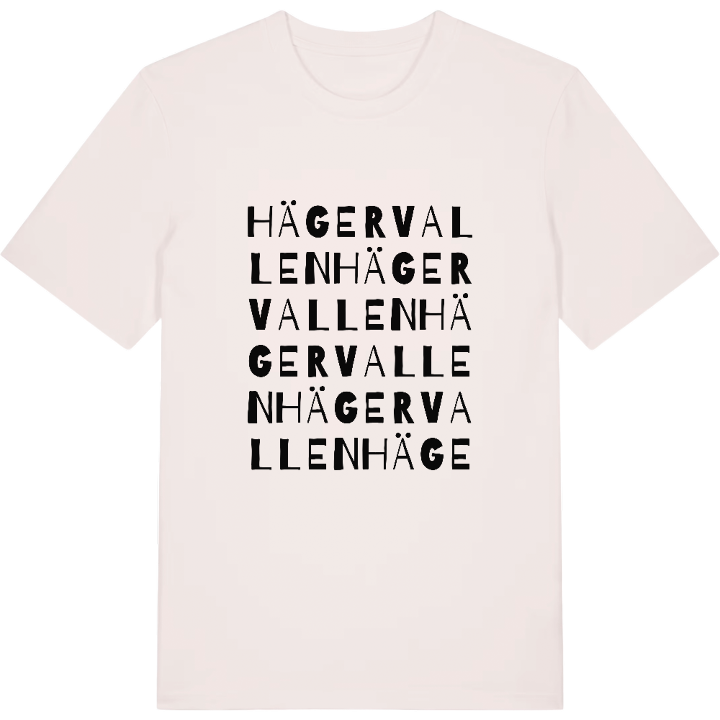 Hägervallen ordlek t-shirt – t-shirt från PinShirt