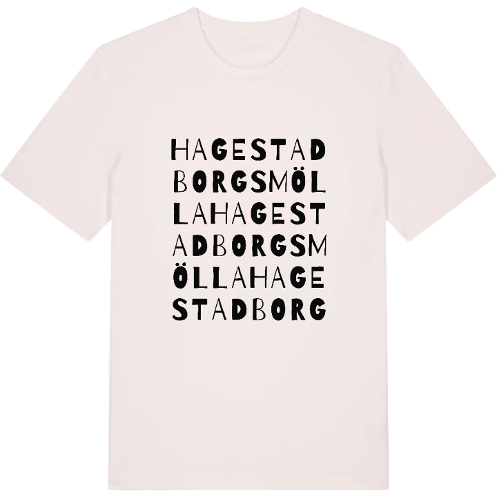 Hagestadborgs mölla ordlek t-shirt – t-shirt från PinShirt