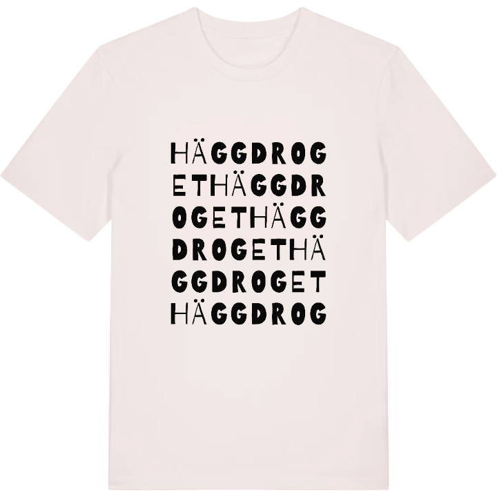 Häggdroget ordlek t-shirt – t-shirt från PinShirt