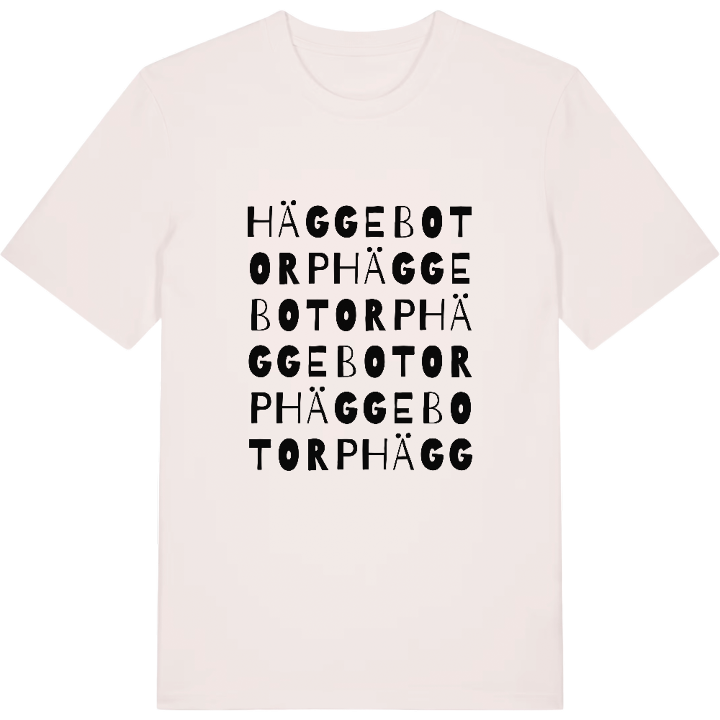 Häggebotorp ordlek t-shirt – t-shirt från PinShirt