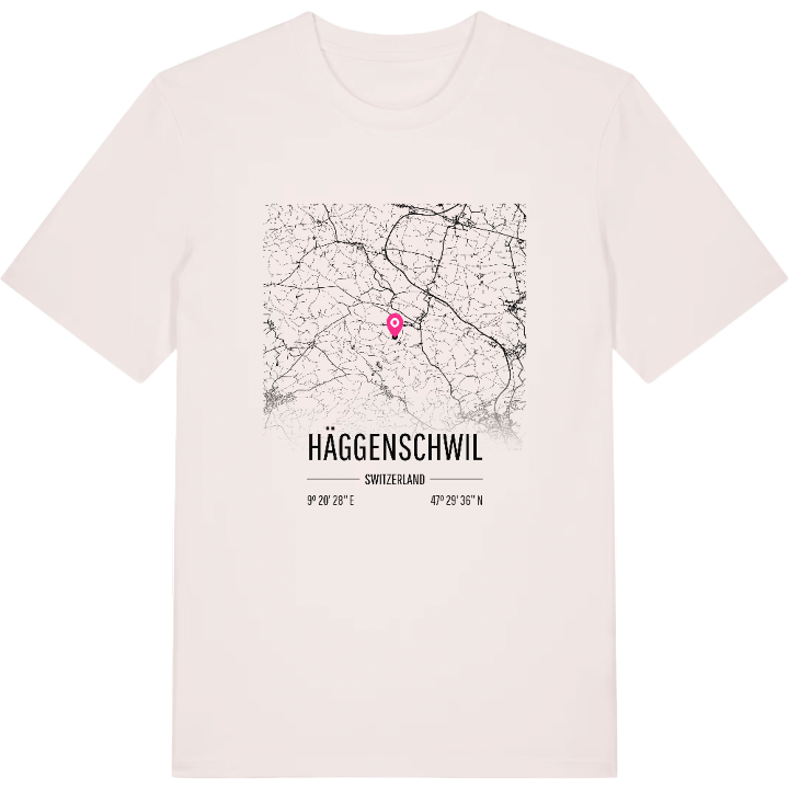 Häggenschwil karta t-shirt – t-shirt från PinShirt