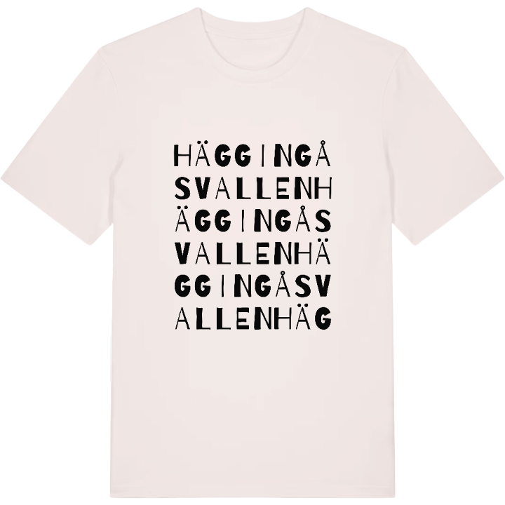 Häggingåsvallen ordlek t-shirt – t-shirt från PinShirt