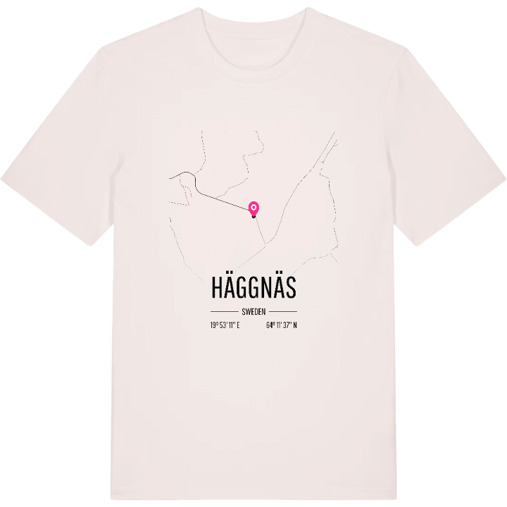 Häggnäs karta t-shirt – t-shirt från PinShirt