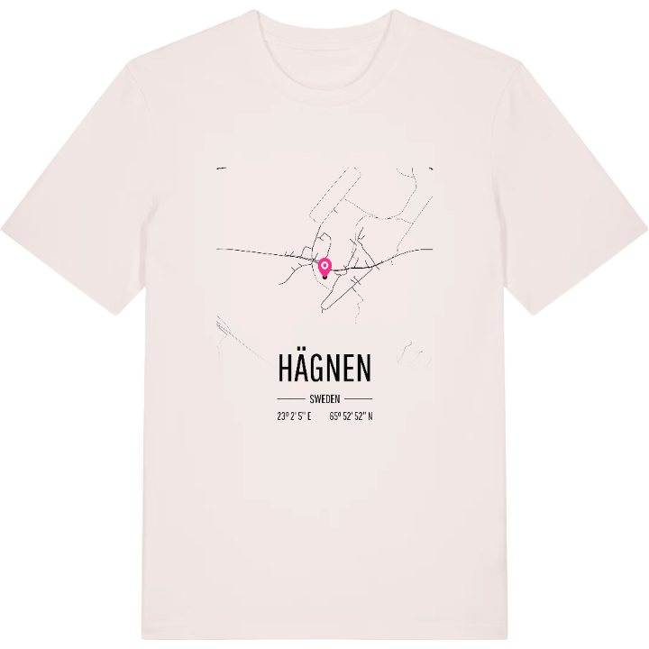 Hägnen karta t-shirt – t-shirt från PinShirt