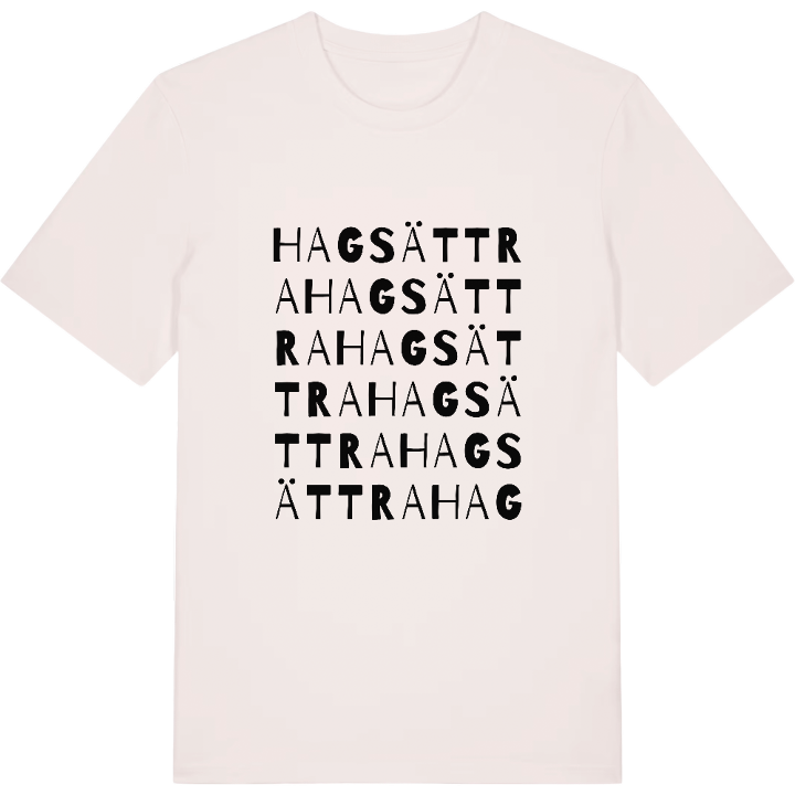 Hagsättra ordlek t-shirt – t-shirt från PinShirt