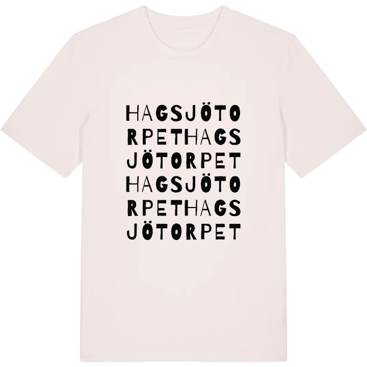 Hagsjötorpet ordlek t-shirt – t-shirt från PinShirt