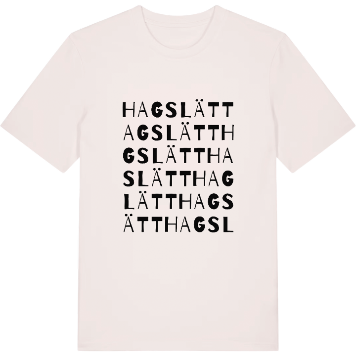 Hagslätt ordlek t-shirt – t-shirt från PinShirt