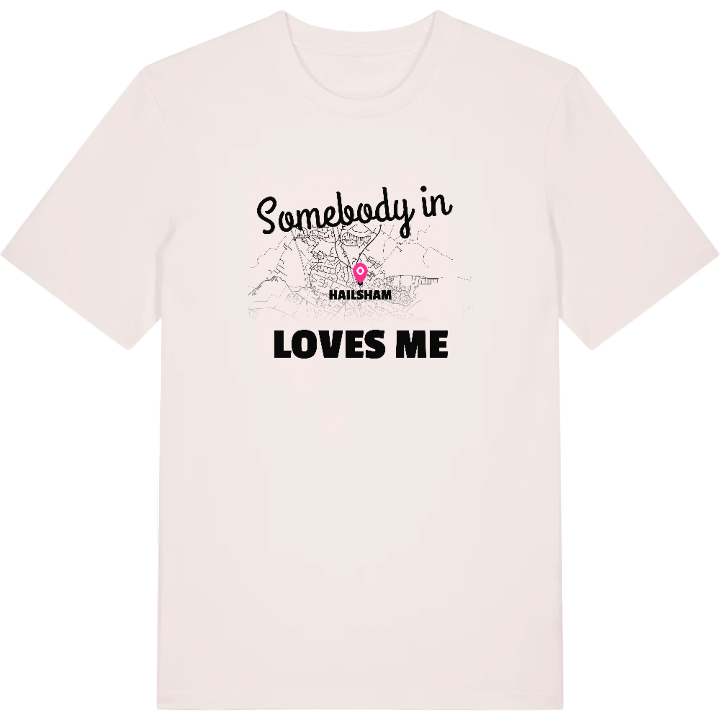 Någon i Hailsham älskar mig t-shirt – t-shirt från PinShirt