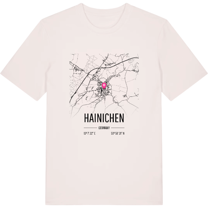 Hainichen karta t-shirt – t-shirt från PinShirt