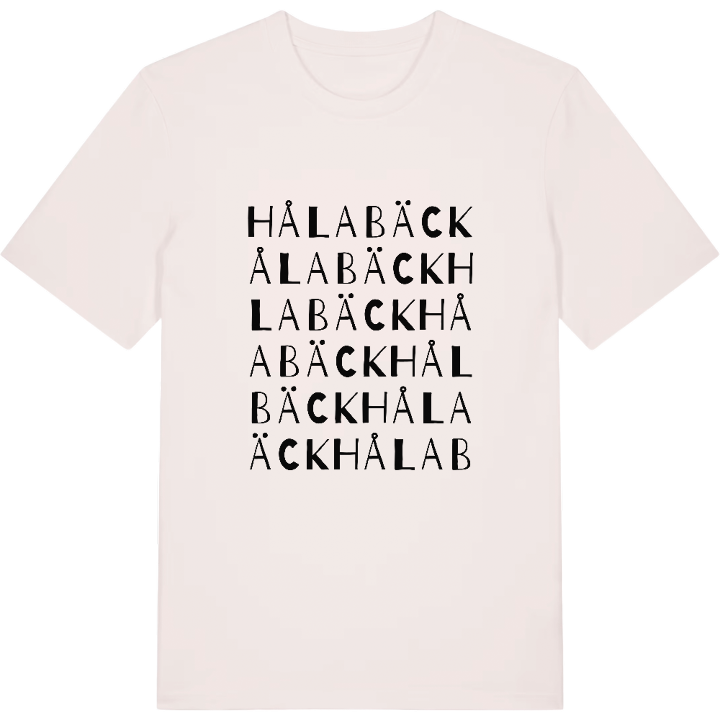 Hålabäck ordlek t-shirt – t-shirt från PinShirt