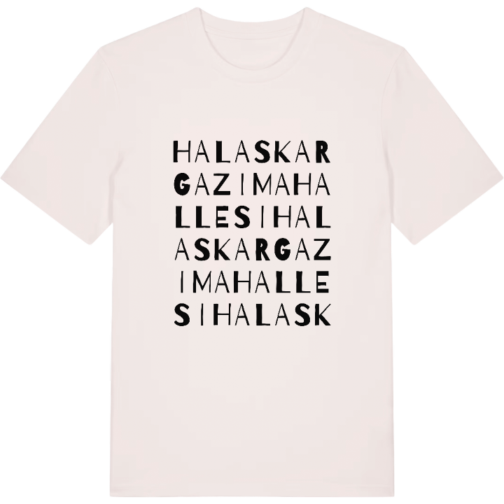 Halaskargazi Mahallesi ordlek t-shirt – t-shirt från PinShirt