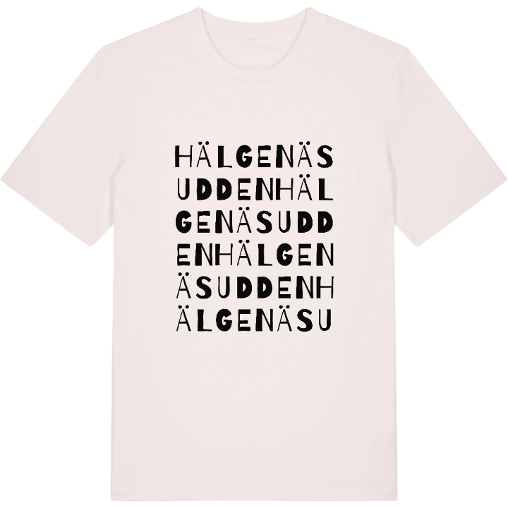 Hälgenäsudden ordlek t-shirt – t-shirt från PinShirt