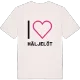 Jag älskar Häljelöt t-shirt stort tryck