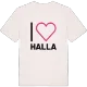 Jag älskar Halla t-shirt stort tryck
