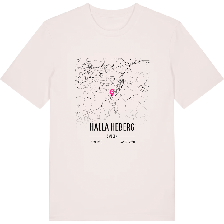 Halla Heberg karta t-shirt – t-shirt från PinShirt