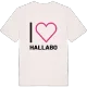 Jag älskar Hallabo t-shirt stort tryck