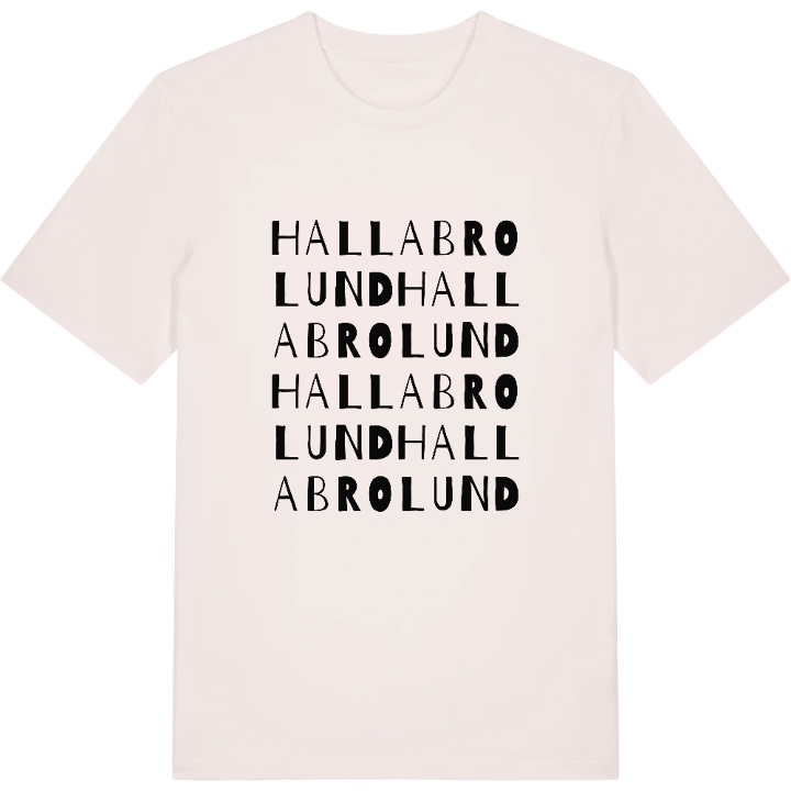 Hallabrolund ordlek t-shirt – t-shirt från PinShirt