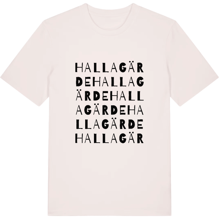 Hallagärde ordlek t-shirt – t-shirt från PinShirt