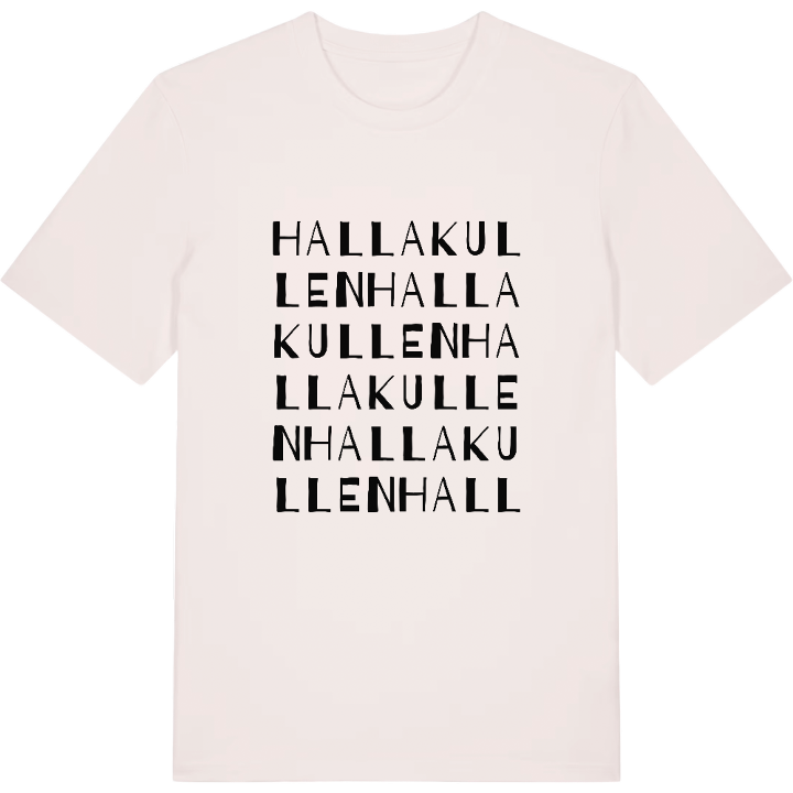 Hallakullen ordlek t-shirt – t-shirt från PinShirt