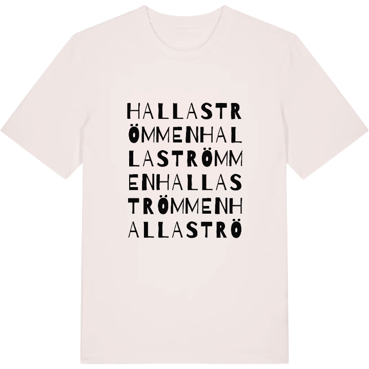 Hallaströmmen ordlek t-shirt – t-shirt från PinShirt