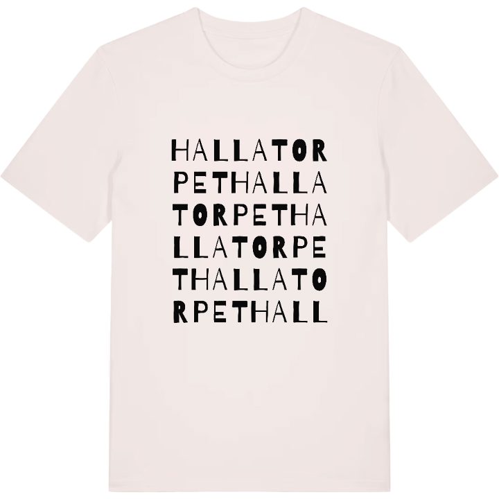 Hallatorpet ordlek t-shirt – t-shirt från PinShirt
