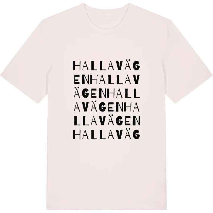 Hallavägen ordlek t-shirt – t-shirt från PinShirt