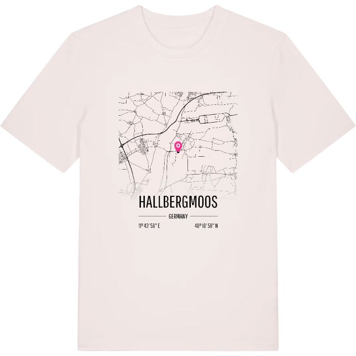 Hallbergmoos karta t-shirt – t-shirt från PinShirt