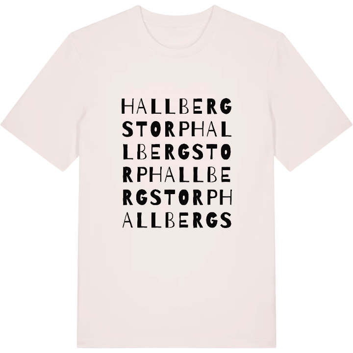 Hallbergstorp ordlek t-shirt – t-shirt från PinShirt