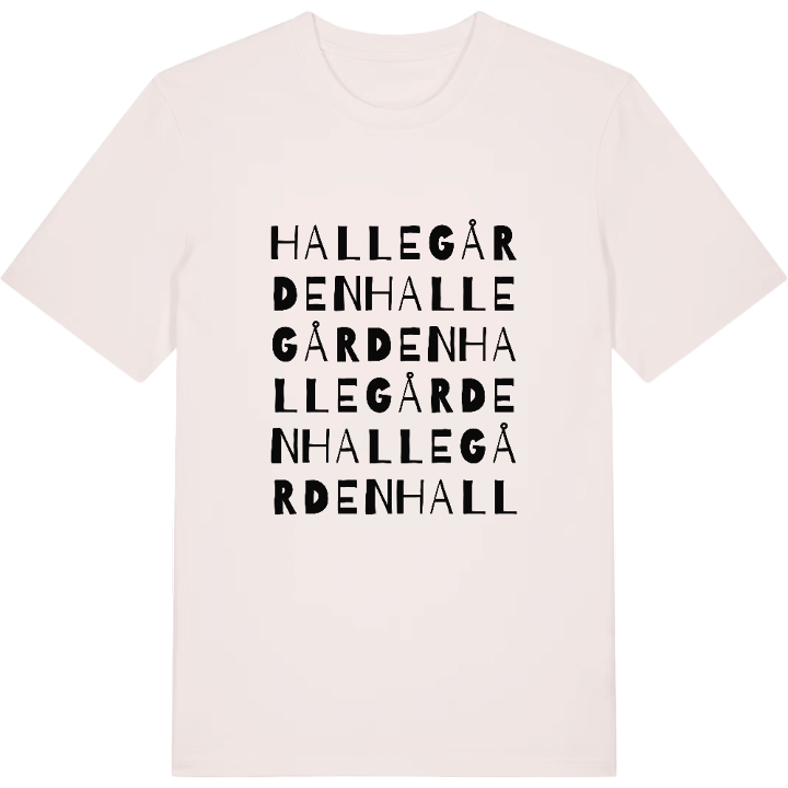 Hallegården ordlek t-shirt – t-shirt från PinShirt