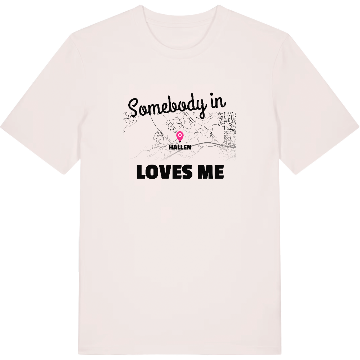 Någon i Hallen älskar mig t-shirt – t-shirt från PinShirt