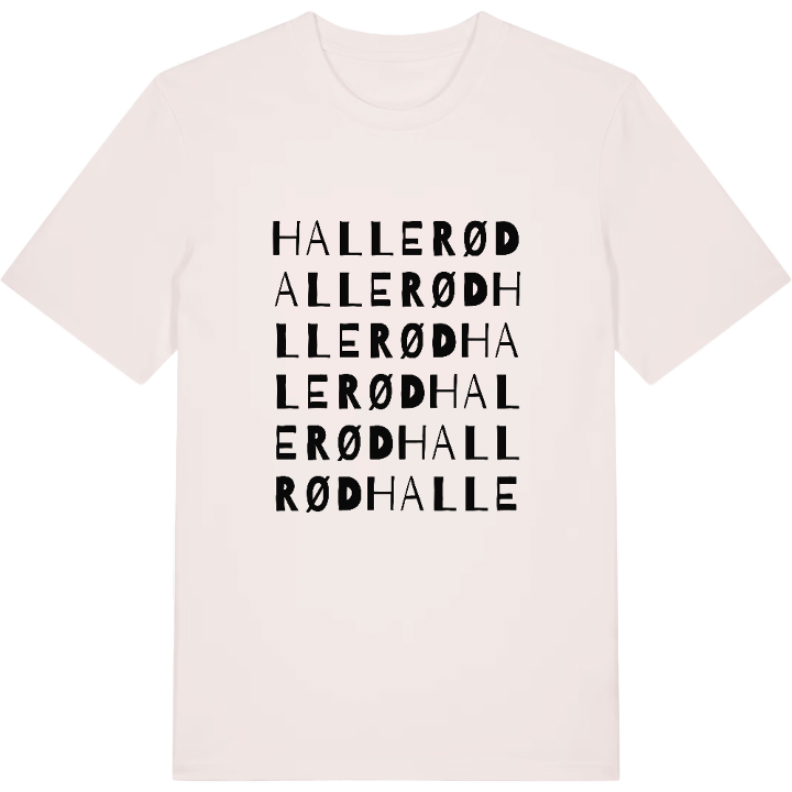 Hallerød ordlek t-shirt – t-shirt från PinShirt