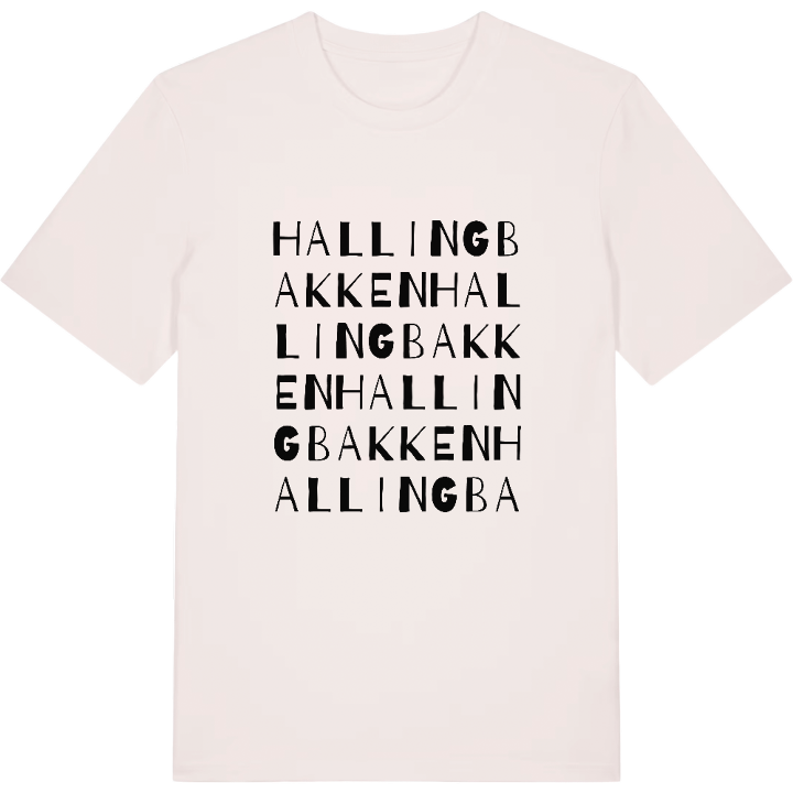 Hallingbakken ordlek t-shirt – t-shirt från PinShirt
