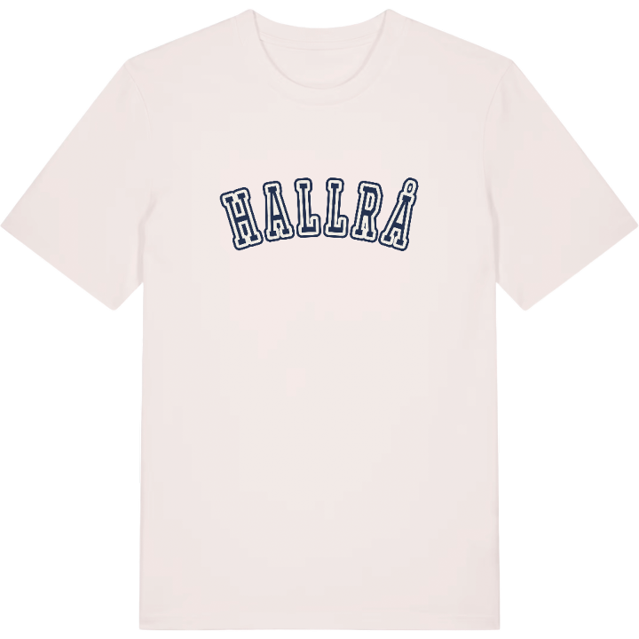 Hallrå college t-shirt – t-shirt från PinShirt