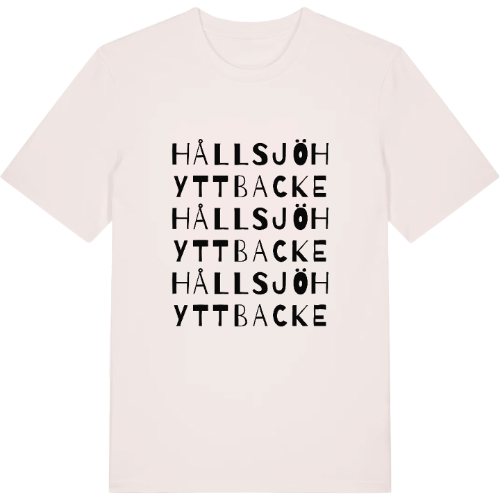 Hållsjö hyttbacke ordlek t-shirt – t-shirt från PinShirt
