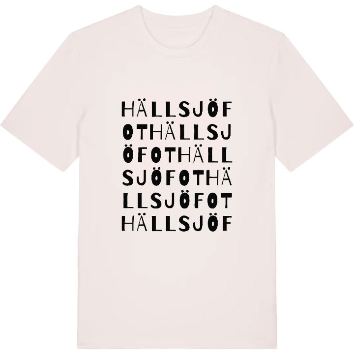 Hällsjöfot ordlek t-shirt – t-shirt från PinShirt