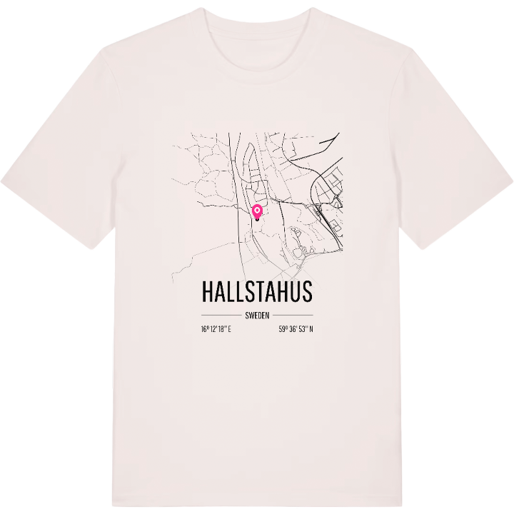 Hallstahus karta t-shirt – t-shirt från PinShirt