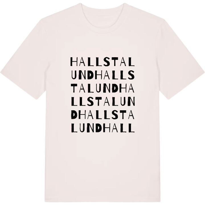 Hallstalund ordlek t-shirt – t-shirt från PinShirt