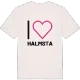 Jag älskar Halmsta t-shirt stort tryck