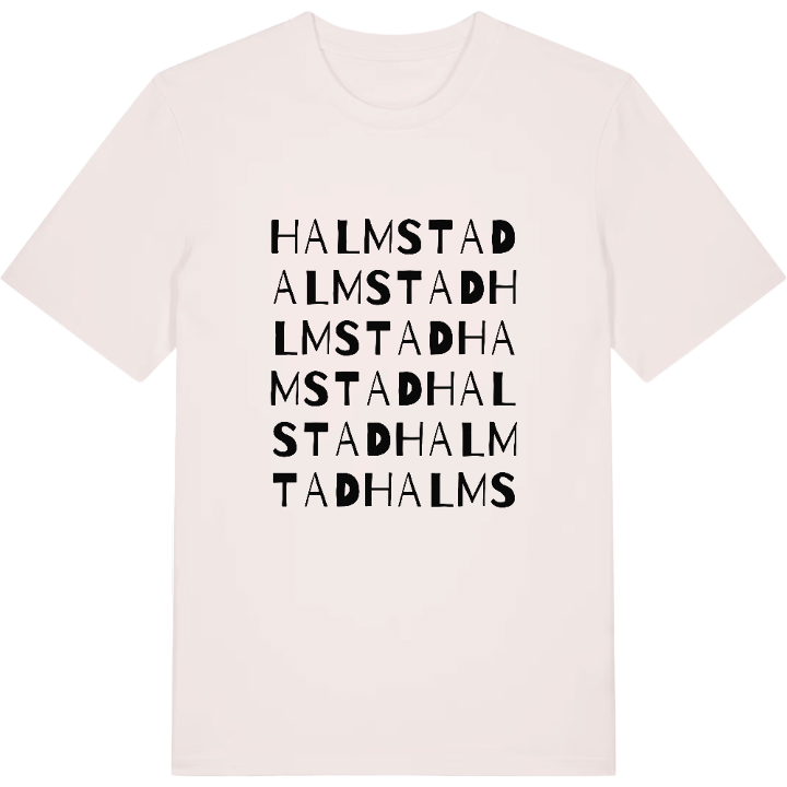 Halmstad ordlek t-shirt – t-shirt från PinShirt