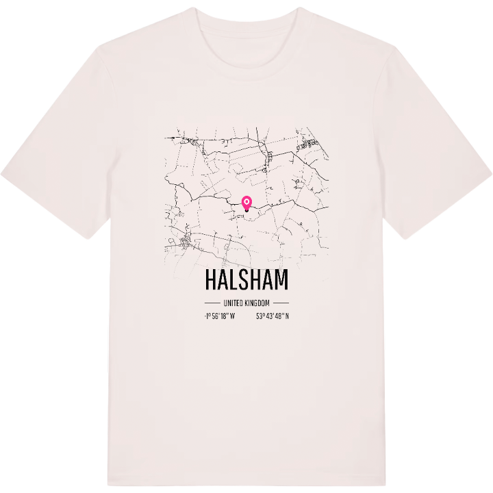 Halsham karta t-shirt – t-shirt från PinShirt