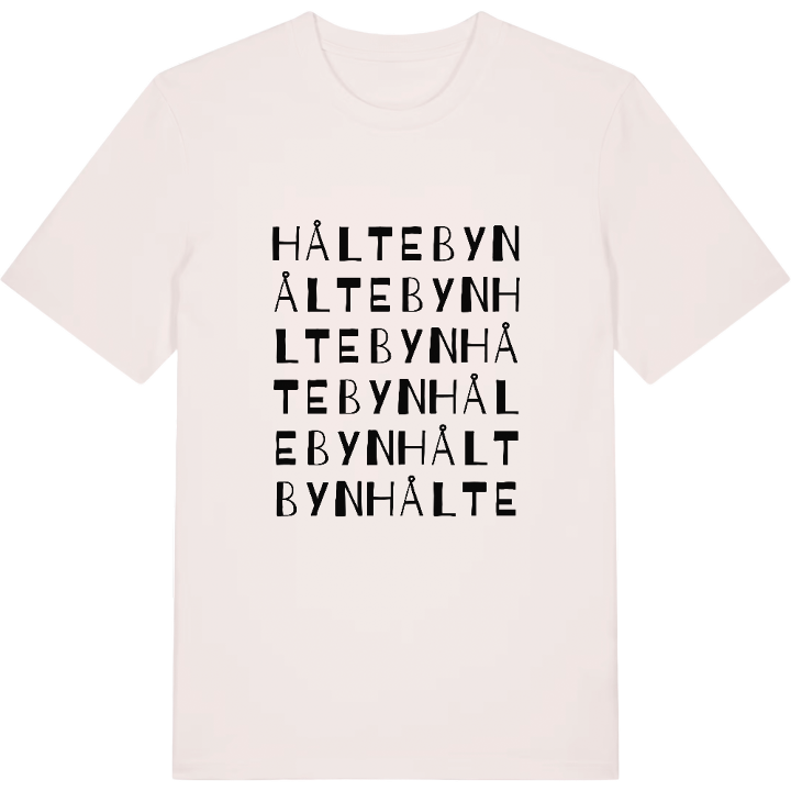Håltebyn ordlek t-shirt – t-shirt från PinShirt