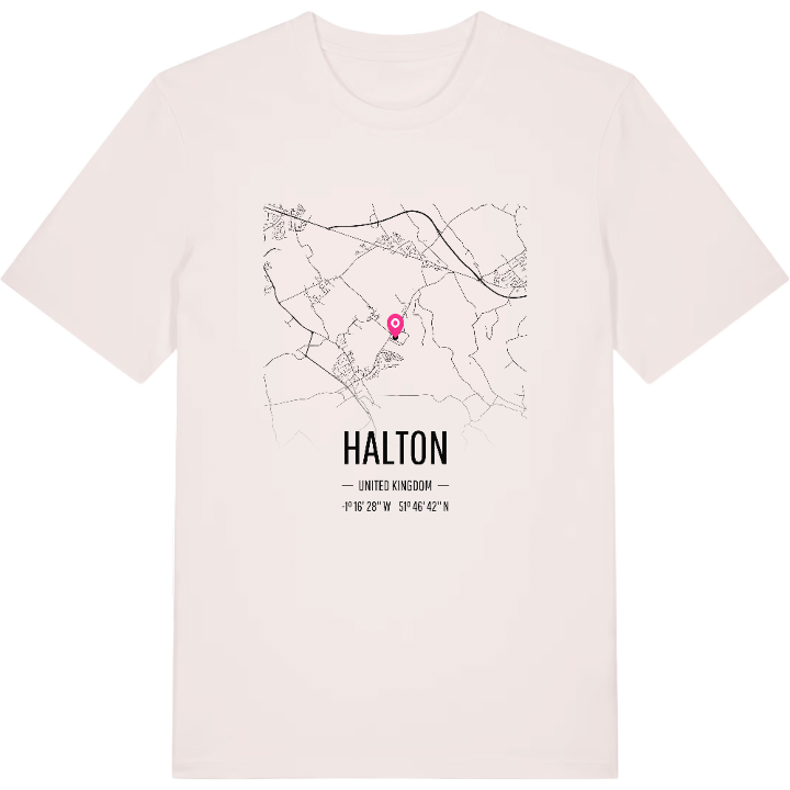 Halton karta t-shirt – t-shirt från PinShirt