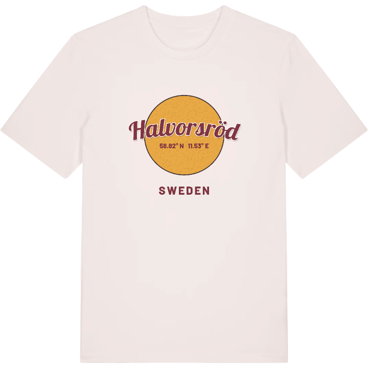 Halvorsröd cirkel t-shirt – t-shirt från PinShirt