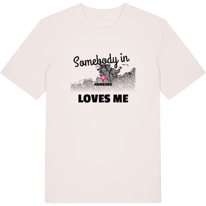 Någon i Hamburg älskar mig t-shirt – t-shirt från PinShirt