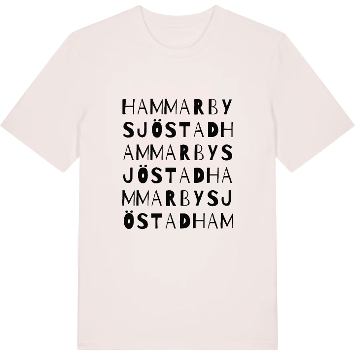 Hammarby sjöstad ordlek t-shirt – t-shirt från PinShirt